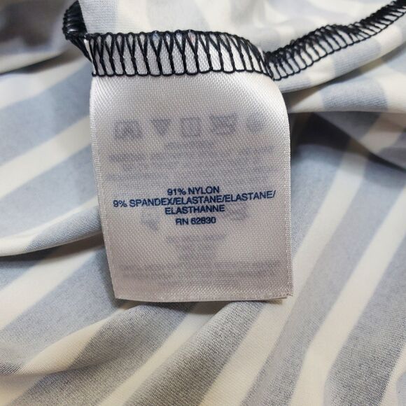 Lands' End Women's Size XL (18) Multicolor Tropical Floral Rash Guard Swim Top - Picture 7 of 12